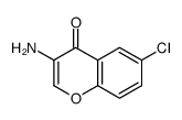 3-amino-6-chlorochromen-4-one Structure