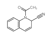 1-acetyl-2H-quinoline-2-carbonitrile结构式