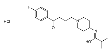 N-[1-[4-(4-fluorophenyl)-4-oxobutyl]piperidin-4-yl]-2-methylpropanamide,hydrochloride结构式