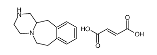 1,2,3,4,6,7,12,12a-octahydropyrazino[2,1-b][3]benzazepine,(E)-but-2-enedioic acid结构式