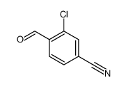3-氯-4-甲酰基苯甲腈结构式