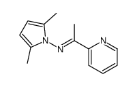 N-(2,5-dimethylpyrrol-1-yl)-1-pyridin-2-ylethanimine结构式