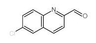 6-氯-2-喹啉羧醛结构式