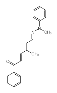 2,4-Hexadienal,3-methyl-6-oxo-6-phenyl-, 1-(2-methyl-2-phenylhydrazone) picture