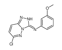 6-chloro-N-(3-methoxyphenyl)-[1,2,4]triazolo[4,3-b]pyridazin-3-amine结构式