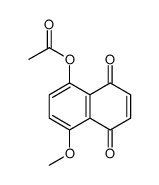 (4-methoxy-5,8-dioxonaphthalen-1-yl) acetate结构式