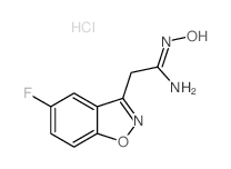 2-(5-fluorobenzo[d]isoxazol-3-yl)-N-hydroxy-ethanimidamide结构式
