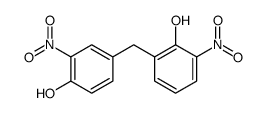 2-[(4-hydroxy-3-nitrophenyl)methyl]-6-nitrophenol结构式