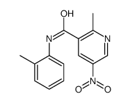 2-methyl-N-(2-methylphenyl)-5-nitropyridine-3-carboxamide结构式