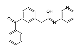 2-(3-benzoylphenyl)-N-pyridin-3-ylacetamide结构式