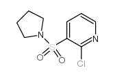 2-氯-3-(吡咯啉-1-基磺酰)砒啶结构式