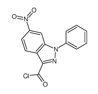 6-nitro-1-phenylindazole-3-carbonyl chloride Structure