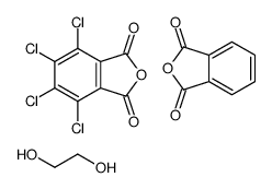 2-benzofuran-1,3-dione,ethane-1,2-diol,4,5,6,7-tetrachloro-2-benzofuran-1,3-dione Structure