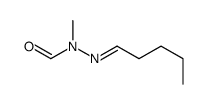 N-methyl-N-(pentylideneamino)formamide Structure