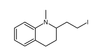 2-(2-iodoethyl)-1-methyl-1,2,3,4-tetrahydroquinoline结构式