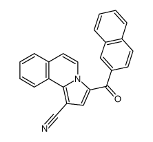 1-cyano-3-(2-naphthoyl)pyrrolo[2,1-a]isoquinoline Structure
