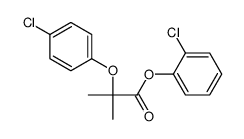 (2-chlorophenyl) 2-(4-chlorophenoxy)-2-methylpropanoate结构式