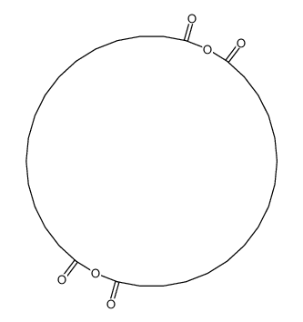 1,18-dioxacyclotetratriacontane-2,17,19,34-tetrone Structure