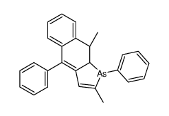 (9R,9aR)-2,9-dimethyl-1,4-diphenyl-9,9a-dihydrobenzo[f]arsindole Structure