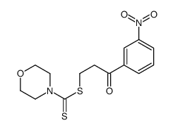 [3-(3-nitrophenyl)-3-oxopropyl] morpholine-4-carbodithioate Structure