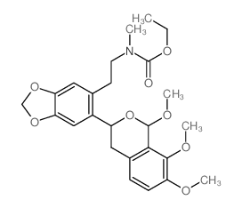 ethyl N-methyl-N-[2-[6-(1,7,8-trimethoxyisochroman-3-yl)benzo[1,3]dioxol-5-yl]ethyl]carbamate picture