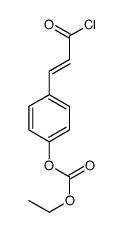 [4-(3-chloro-3-oxoprop-1-enyl)phenyl] ethyl carbonate结构式