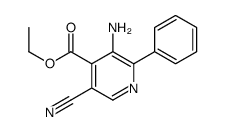 ethyl 3-amino-5-cyano-2-phenylpyridine-4-carboxylate Structure