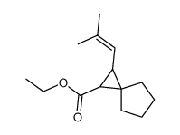 ethyl 2-(2-methylprop-1-en-1-yl)spiro[2.4]heptane-1-carboxylate结构式