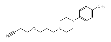 3-[3-[4-(4-methylphenyl)piperazin-1-yl]propoxy]propanenitrile结构式