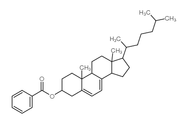 Cholesta-5,7-dien-3a-ol, benzoate (6CI,8CI)结构式