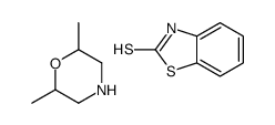 3H-1,3-benzothiazole-2-thione,2,6-dimethylmorpholine Structure