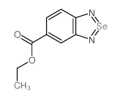 ethyl 8$l^6343-85-7-selena-7,9-diazabicyclo[4.3.0]nona-2,4,7,8,10-pentaene-3-carboxylate structure