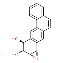 10,11-dihydrodiol-8,9-epoxide benzanthracene结构式