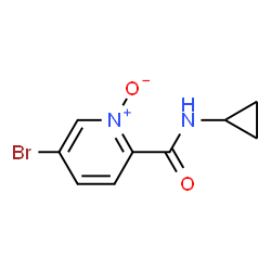 2-Pyridinecarboxamide,5-bromo-N-cyclopropyl-,1-oxide(9CI) Structure