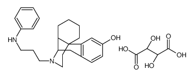 Morphinan-3-ol,17-(3-anilinopropyl)-,tartrate,(-)结构式