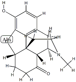 4,5α-Epoxy-3-hydroxy-17-methylmorphinan-8-one structure