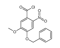 5-methoxy-2-nitro-4-phenylmethoxybenzoyl chloride Structure