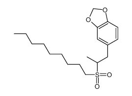 5-(2-nonylsulfonylpropyl)-1,3-benzodioxole结构式