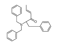 (2S)-2-(dibenzylamino)-1-phenylhex-4-en-3-one结构式