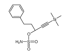 [(3S)-5-phenyl-1-trimethylsilylpent-1-yn-3-yl] sulfamate Structure