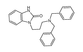 1-(3-dibenzylamino-propyl)-1,3-dihydro-benzoimidazol-2-one结构式