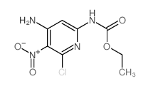ethyl N-(4-amino-6-chloro-5-nitro-pyridin-2-yl)carbamate结构式