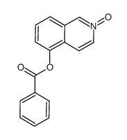 5-benzoyloxyisoquinoline N-oxide Structure