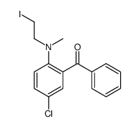 [5-chloro-2-[2-iodoethyl(methyl)amino]phenyl]-phenylmethanone结构式