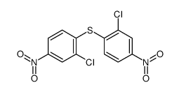 2-chloro-1-(2-chloro-4-nitrophenyl)sulfanyl-4-nitrobenzene结构式