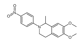 (1S)-1,2,3,4-Tetrahydro-6,7-dimethoxy-1-methyl-2-(4-nitrophenyl)isoquinoline picture