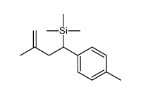 trimethyl-[3-methyl-1-(4-methylphenyl)but-3-enyl]silane Structure