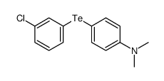 4-(3-chlorophenyl)tellanyl-N,N-dimethylaniline Structure