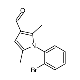 1-(2-bromophenyl)-2,5-dimethylpyrrole-3-carbaldehyde结构式