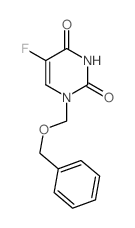 5-fluoro-1-(phenylmethoxymethyl)pyrimidine-2,4-dione结构式